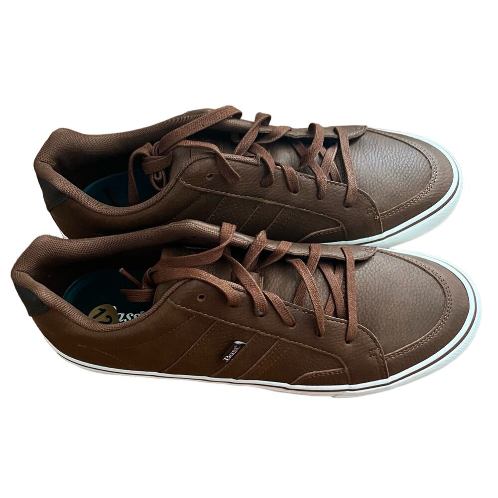 Bass Mens Lace Up Casual Brown Sneaker Size 12
